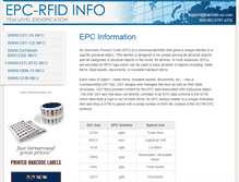 Tablet Screenshot of epc-rfid.info